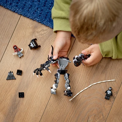 Gambar LEGO Marvel Venom Mech Armor Vs Miles Morales Set 134 Pcs 76276 - Hitam