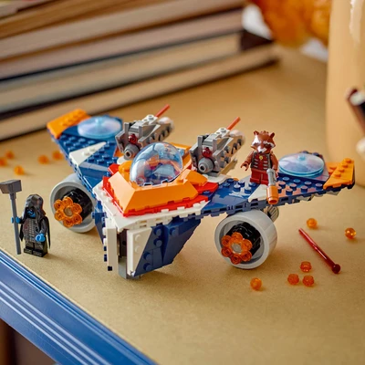 Gambar LEGO Marvel Rocket Warbird Vs Ronan 76278
