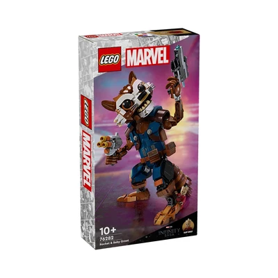 Gambar LEGO Marvel Rocket And Baby Groot 76282