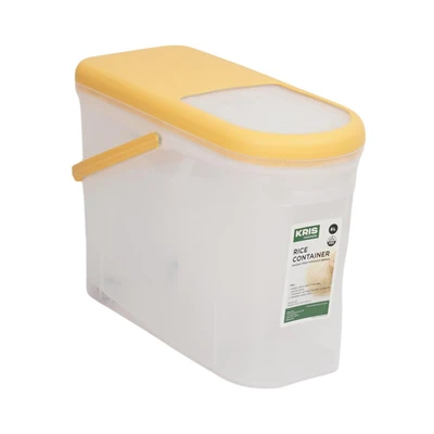 Gambar Kris 8 Ltr Basica Tempat Beras - Kuning