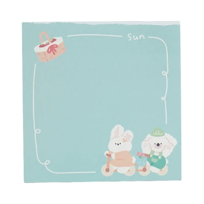 Gambar Ataru Sticky Notes Rabbit Mix Design 100 Lembar - Biru