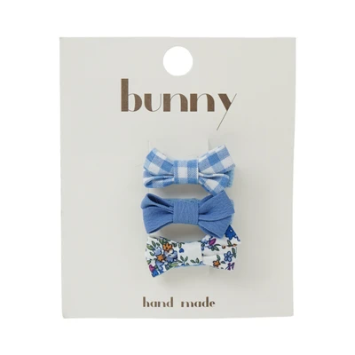 Gambar Ataru Jepit Rambut Ribbon Mix Design Small 3 pcs Random