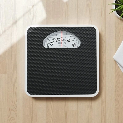 Gambar Kris 29.2x28.3x5.1 cm Timbangan Badan Mekanik - Hitam
