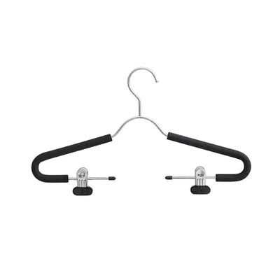 Gambar Stora Hanger Baju Aluminium Dengan Clip 42 cm - Hitam
