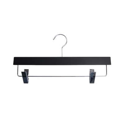 Gambar Stora Hanger Baju Aluminium Dengan Rubber 35.5 cm - Hitam
