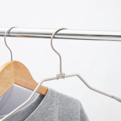 Gambar Stora Hanger Baju Aluminium Dengan Clip 43.5 cm - Abu-Abu