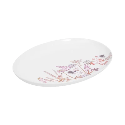 Gambar Selma Shannon Piring Saji Flower Kaca 32.6 cm - Mix