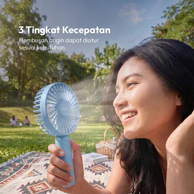 Gambar Memoo Kipas Angin Portable Rechargeable - Biru
