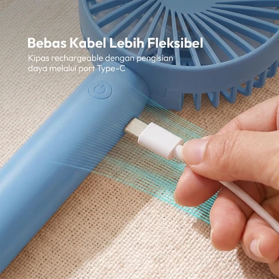 Gambar Memoo Kipas Angin Portable Rechargeable - Biru