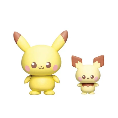 Gambar Takara Tomy Set Minifigure Pokepeace House Living Room Pikachu Pichu - Kuning