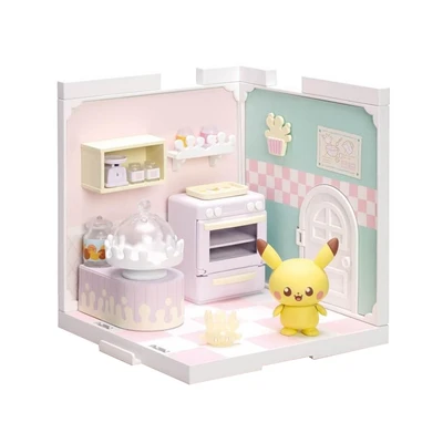 Gambar Takara Tomy Set Minifigure Pokepeace Kitchen Milcery Pikachu - Mix