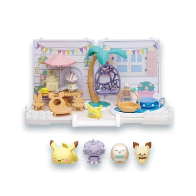 Gambar Takara Tomy Set Pokepeace Minifigure House Lets Party Garden - Mix