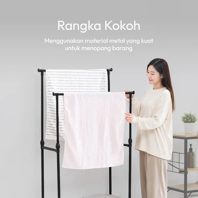 Gambar Informa Jash Gantungan Baju Double - Hitam