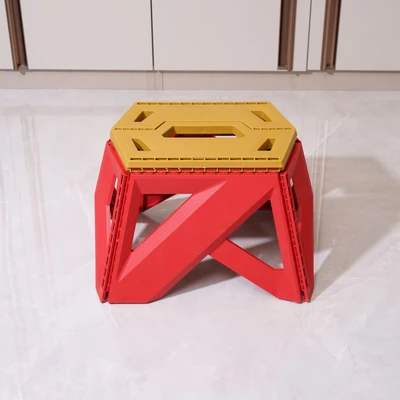 Gambar Fixsteps Bangku Pijak Lipat Mvl Iron 23 cm - Merah