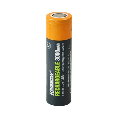 Gambar Krisbow Baterai Rechargeable 3000 mAh 15A 18650