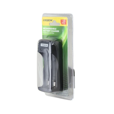 Gambar Krisbow Charger Baterai 2 Slot 18650 5v