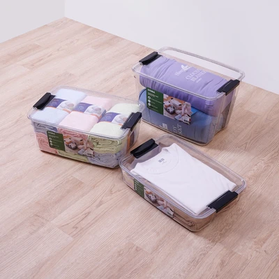 Gambar Stora Kotak Penyimpanan Dengan Tutup Klip 38.5x26.8x8.5 cm