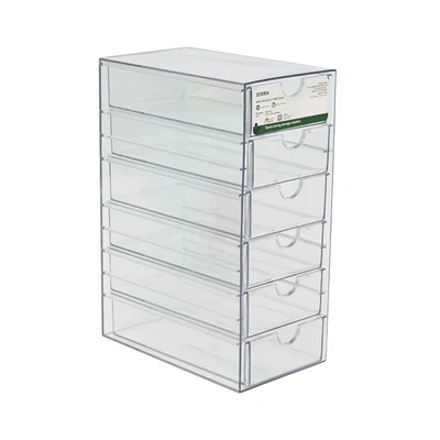 Gambar Stora Laci Penyimpanan Mini 6 Tingkat Clear