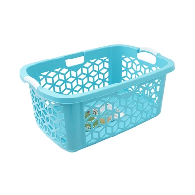 Gambar Stora Keranjang Laundry Geometric 72 Liter - Biru