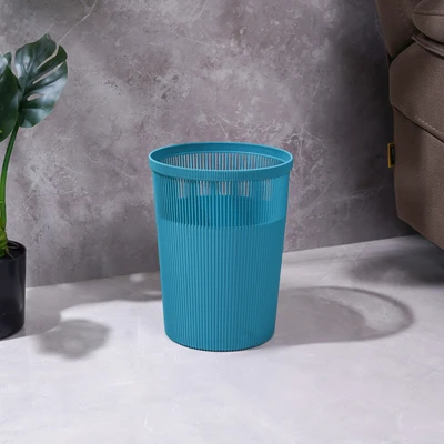 Gambar Stora Tempat Sampah Plastik Hollow Stripe 12 Liter - Hijau