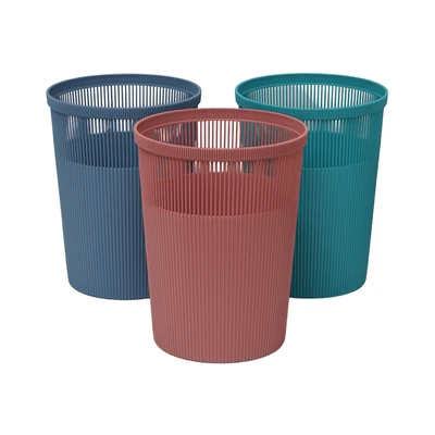 Gambar Stora Tempat Sampah Plastik Hollow Stripe 12 Liter - Hijau