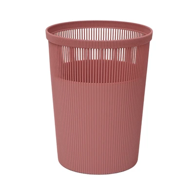 Gambar Stora Tempat Sampah Plastik Hollow Stripe 12 Liter - Pink