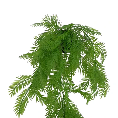 Gambar Arthome Tanaman Artifisial Garland Fern Leaves Dengan Pot 9x9x60 cm - Hijau