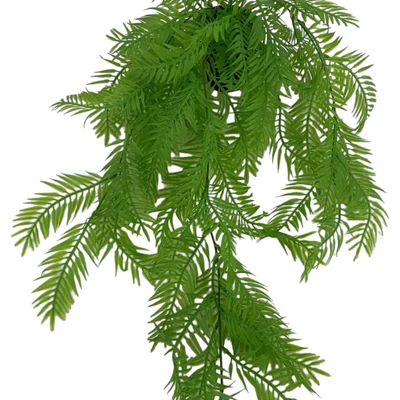 Gambar Arthome Tanaman Artifisial Garland Fern Leaves Dengan Pot 9x9x60 cm - Hijau