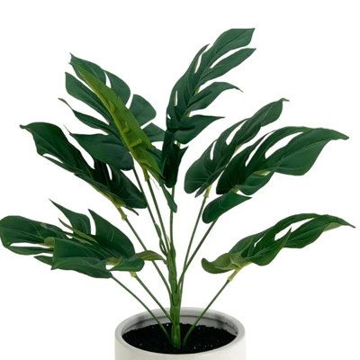 Gambar Arthome Tanaman Artifisial V Monstera Dengan Pot 41 cm - Hijau