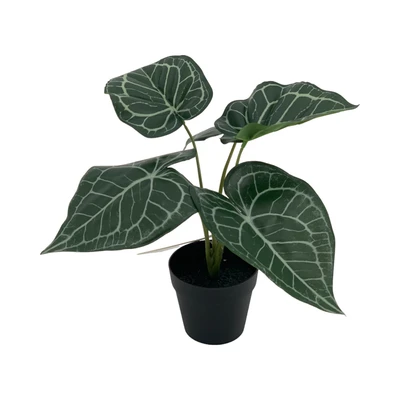 Gambar Arthome Tanaman Artifisial Big Leaf Dengan Pot 9x9x29 cm Random