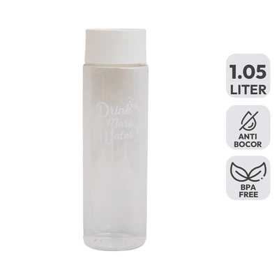 Gambar Selma Pearl Botol Minum Plastik1. 05 Liter - Putih