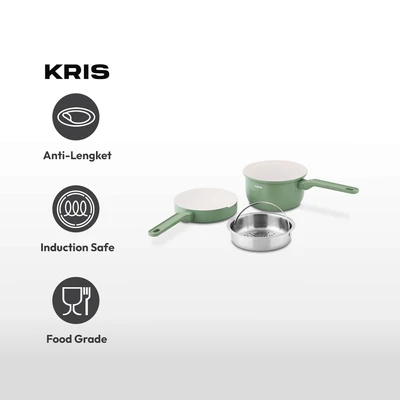 Gambar Kris Piccolo Perlengkapan Masak Set 3 pcs - Hijau