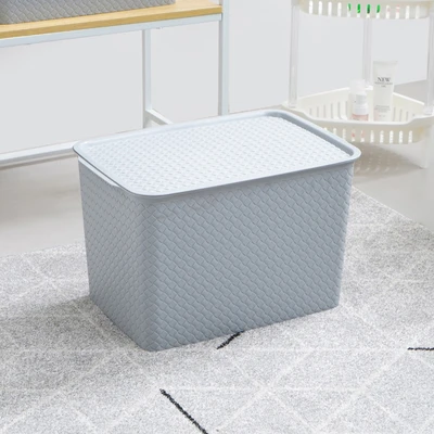 Gambar Informa Gav Kotak Penyimpanan Dengan Tutup 40.5x27x25.5 cm - Abu-Abu