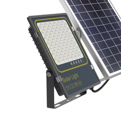 Gambar Krisbow Lampu Sorot LED Solar Vertical 25 Watt 2500 Lumen - Hitam