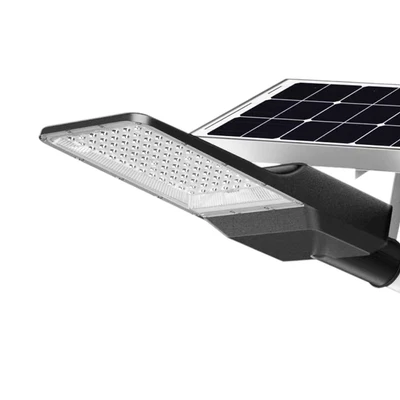 Gambar Krisbow Lampu Jalan LED Solar Separated 30 Watt 4300 Lumen - Hitam