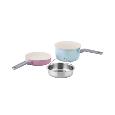 Gambar Kris Set 3 Pcs Piccolo Perlengkapan Masak - Biru/pink