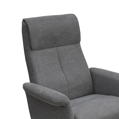 Gambar Informa Clove Kursi Recliner Fabric 1 Seater Dengan Ottoman - Abu-Abu