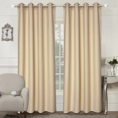 Gambar Informa Gorden Boucle Look 140x250 cm Set 2 pcs - Krem