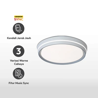 Gambar Krisbow Sync Lampu Langit-langit 36 Watt Rgbw - Multi Color