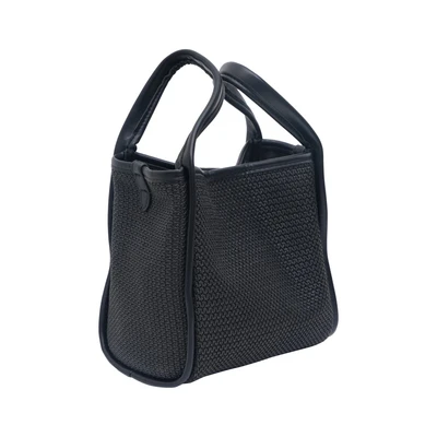 Gambar THYS Tas Selempang Woven Straw Medium - Hitam