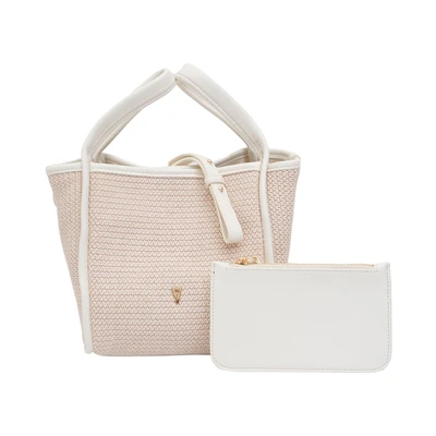 Gambar THYS Tas Selempang Woven Straw Medium - Putih