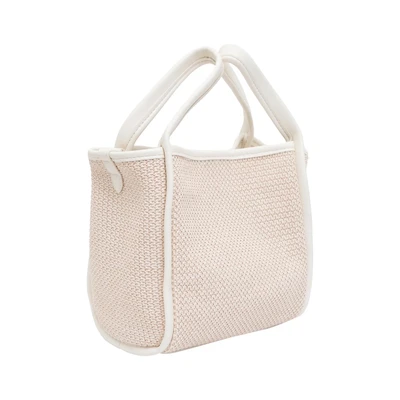 Gambar THYS Tas Selempang Woven Straw Medium - Putih