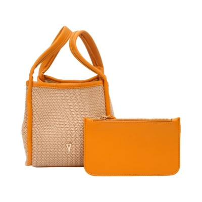 Gambar THYS Tas Selempang Woven Straw Small - Cokelat