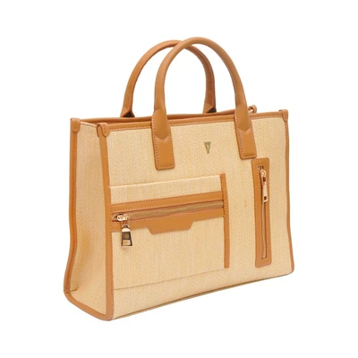 Gambar THYS Tas Tangan Shopper Woven Large - Cokelat