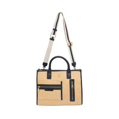 Gambar THYS Shoppper Tas Tangan Woven Large - Hitam