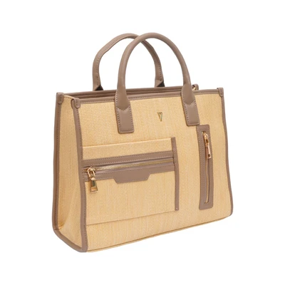 Gambar THYS Shoppper Tas Tangan Woven Large - Abu-Abu
