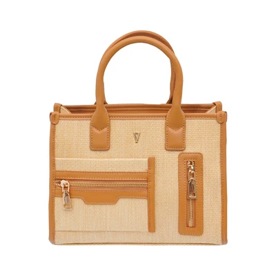 Gambar THYS Tas Tangan Shopper Woven Medium - Cokelat