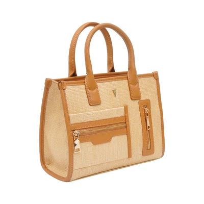 Gambar THYS Tas Tangan Shopper Woven Medium - Cokelat