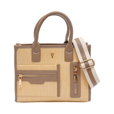 Gambar THYS Shoppper Tas Tangan Woven Medium - Abu-Abu