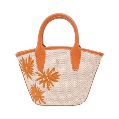 Gambar THYS Tas Tangan Beach Woven - Cokelat